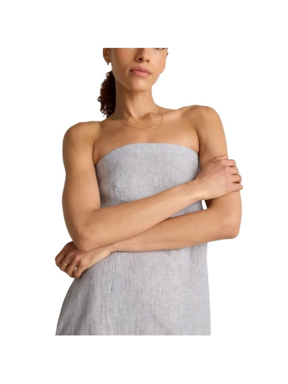 Quince 100% European Linen Strapless Maxi Dress - Picture 13 of 14
